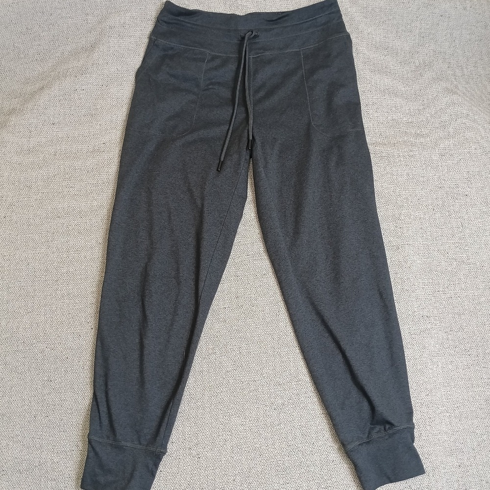 Lole Jogger Pants Womens Small Gray Excellent Athletic Loungewear Tapered Leg